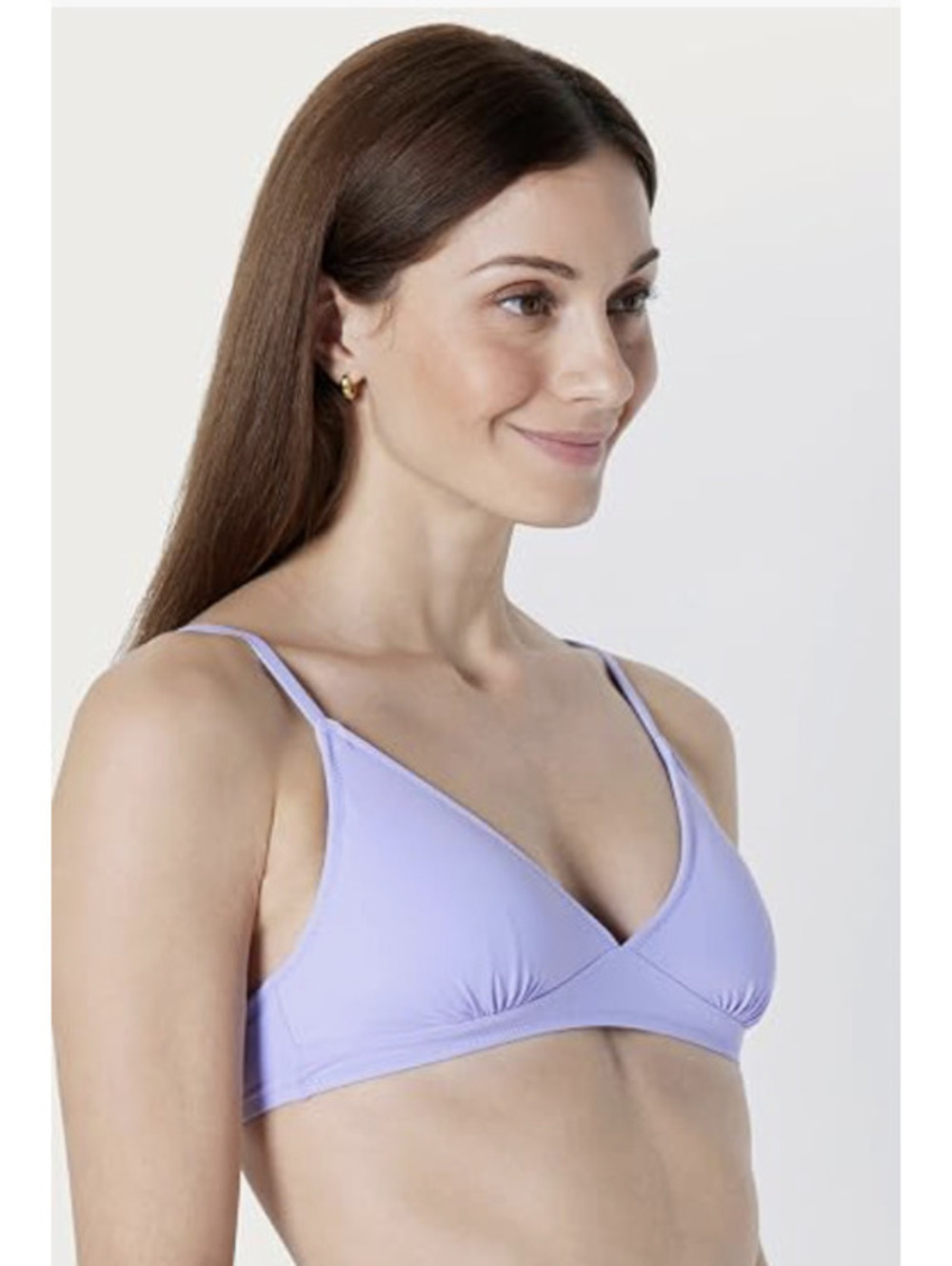Amazon Essentials  Light-Support Triangle Bikini Swimsuit Top Adjustable Small